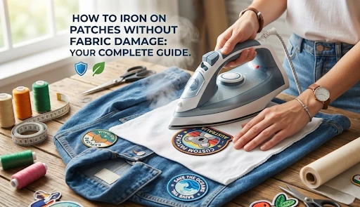 how to Iron on patches without damaging the fabric surface. 