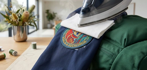 iron on patches on nylon